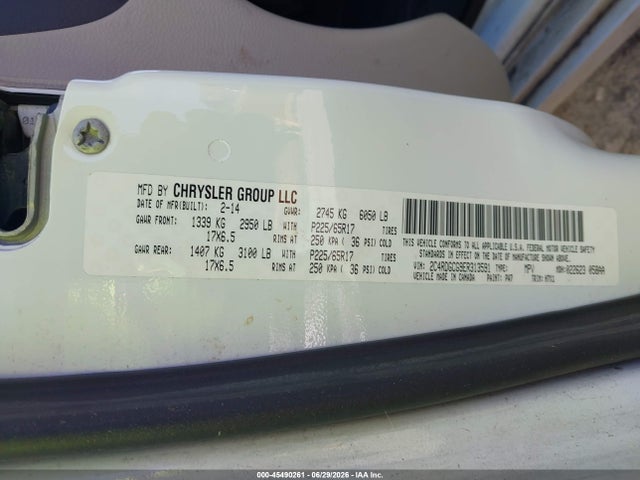 Dodge Grand Caravan Sxt 2014 2C4RDGCG9ER313591 Image 9