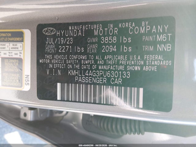 Hyundai ELANTRA SE 2023 KMHLL4AG3PU630133 Image 9