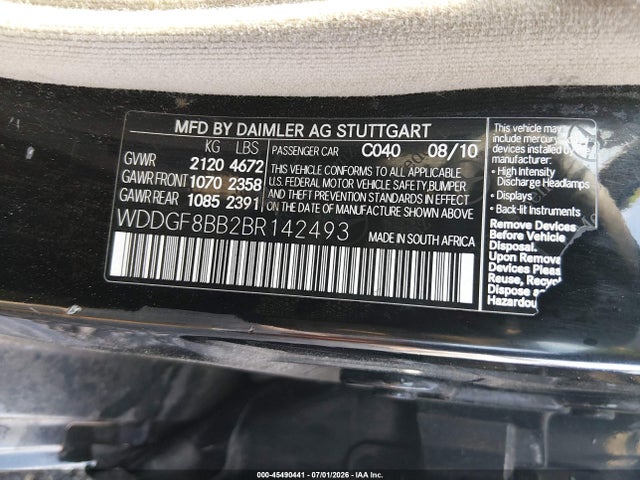 Продаж на аукціоні авто 2011 Mercedes-benz C 300 Luxury 4matic/sport 4matic, vin: WDDGF8BB2BR142493, номер лоту: 45490441