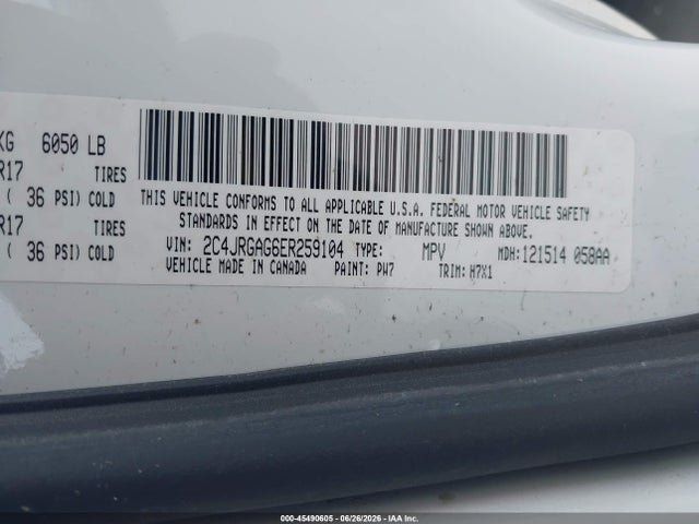 RAM Cargo Tradesman 2014 2C4JRGAG6ER259104 Image 9