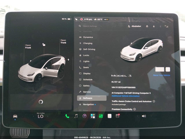 Aukcja sprzedaży 2023 Tesla Model 3 Rear-wheel Drive, vin: 5YJ3E1EA6PF680990, numer aukcji: 45490628