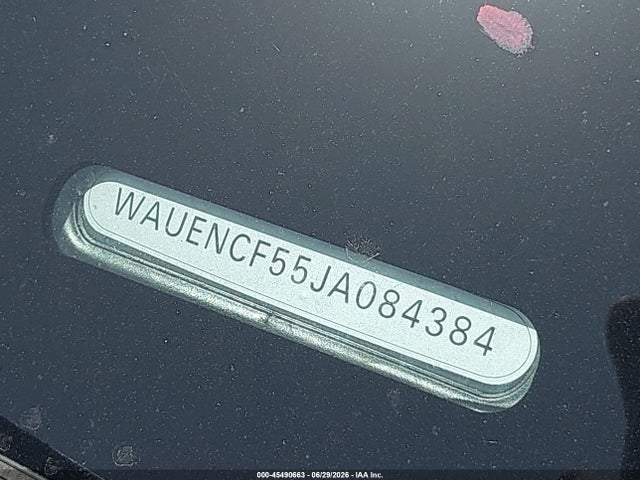 45490663 :رقم المزاد ، WAUENCF55JA084384 vin ، 2018 Audi A5 2.0t Premium مزاد بيع
