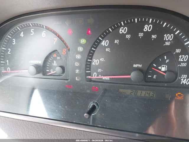 Auction sale of the 2002 Toyota Camry Le, vin: 4T1BE32K62U622426, lot number: 45490871