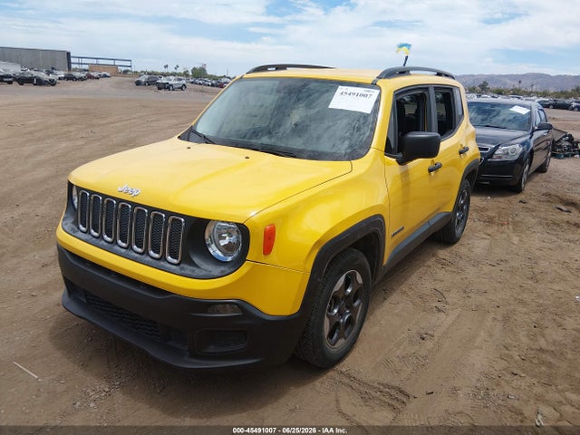 2017 Jeep Renegade Sport მანქანა იყიდება აუქციონზე, vin: ZACCJAAH0HPG01354, აუქციონის ნომერი: 45491007