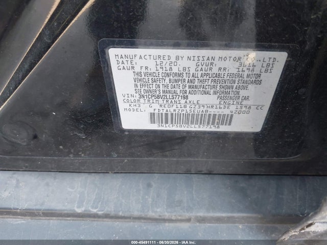 Nissan Kicks S Xtronic Cvt 2020 3N1CP5BV2LL577198 Image 9