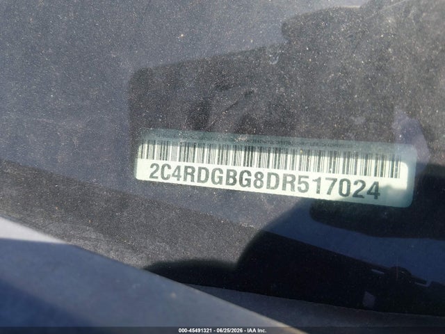 45491321 :رقم المزاد ، 2C4RDGBG8DR517024 vin ، 2013 Dodge Grand Caravan Se مزاد بيع