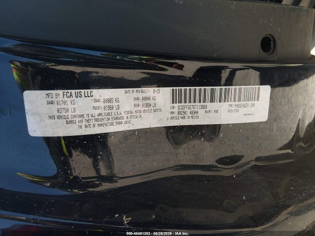 Fiat 500E BATTERY ELECTRIC 2016 3C3CFFGE7GT113669 Image 9
