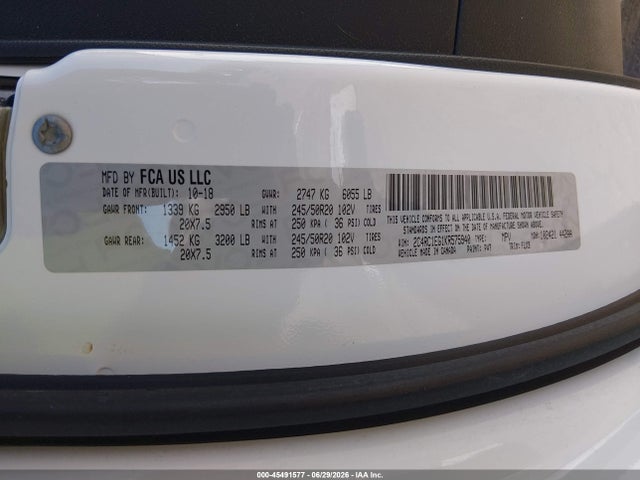 2C4RC1EG1KR575940 Chrysler Pacifica Touring L Plus