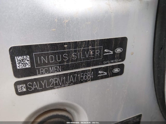 SALYL2RV1JA715684 Land Rover Range Rover Velar P380 Se R-dynamic