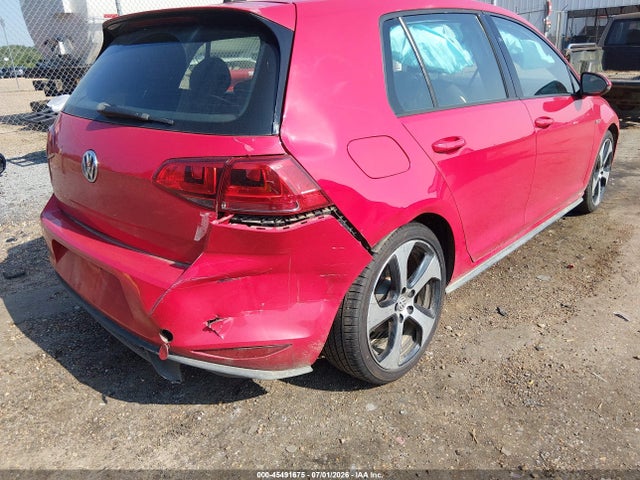 45491675 :رقم المزاد ، 3VW4T7AU1HM014157 vin ، 2017 Volkswagen Golf Gti Autobahn 4-door/s 4-door/se 4-door/sport 4-door مزاد بيع