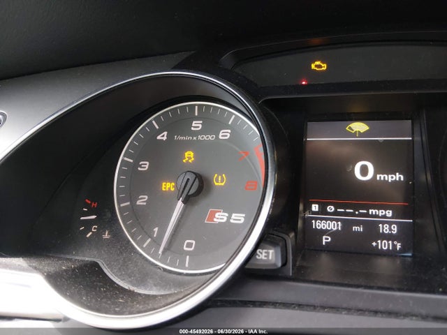 2012 Audi S5 Premium Plus მანქანა იყიდება აუქციონზე, vin: WAUCVAFR8CA003816, აუქციონის ნომერი: 45492026