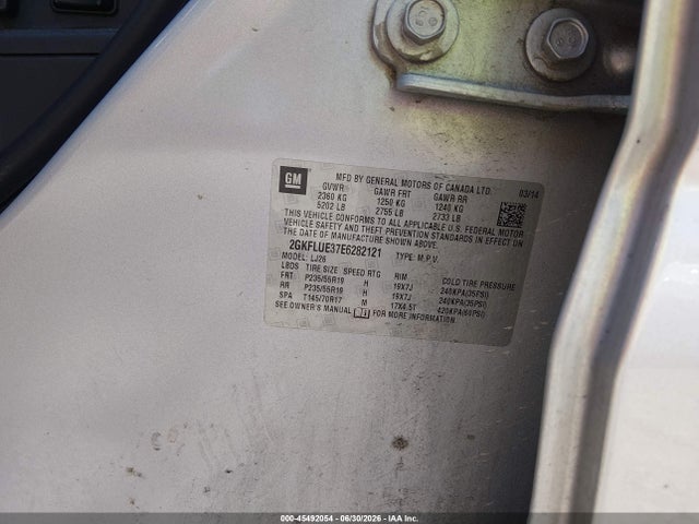 45492054 :رقم المزاد ، 2GKFLUE37E6282121 vin ، 2014 Gmc Terrain Denali مزاد بيع