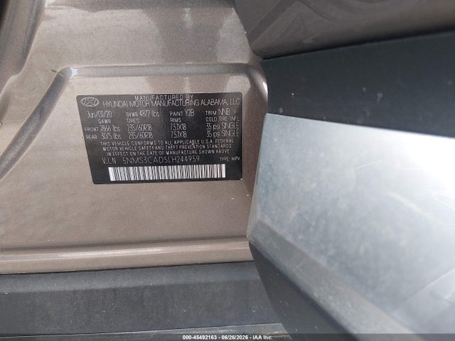 Hyundai Santa Fe Sel 2020 5NMS3CAD5LH244959 Image 9
