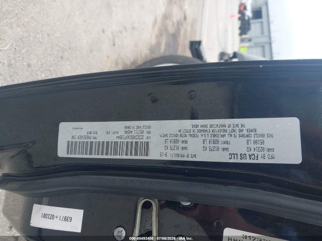 45492408 :رقم المزاد ، 2C3CDXBG1KH719944 vin ، 2019 Dodge Charger Sxt Rwd مزاد بيع