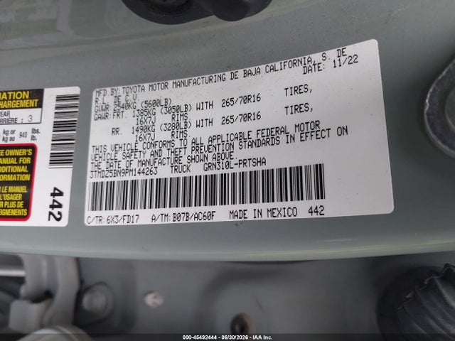 3TMDZ5BN9PM144263 Toyota Tacoma Trd Off Road
