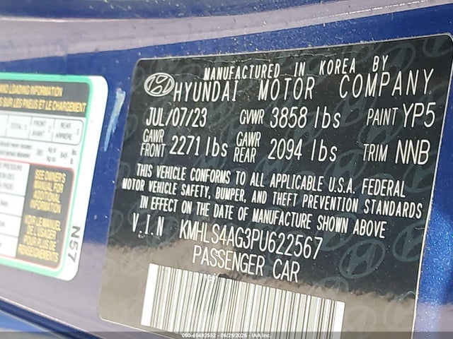 Hyundai ELANTRA SEL 2023 KMHLS4AG3PU622567 Image 9