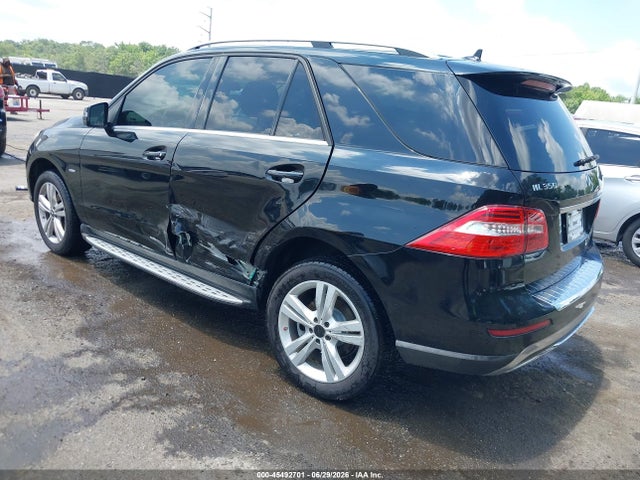 45492701 :رقم المزاد ، 4JGDA5HBXCA019327 vin ، 2012 Mercedes-benz Ml 350 4matic مزاد بيع