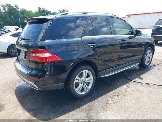 45492701 :رقم المزاد ، 4JGDA5HBXCA019327 vin ، 2012 Mercedes-benz Ml 350 4matic مزاد بيع