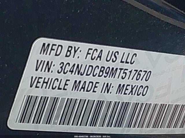 Jeep Compass Limited 4x4 2021 3C4NJDCB9MT517670 Image 9