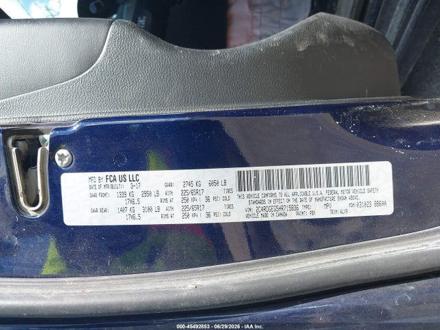 Dodge Grand Caravan Gt 2017 2C4RDGEG5HR715836 Image 9