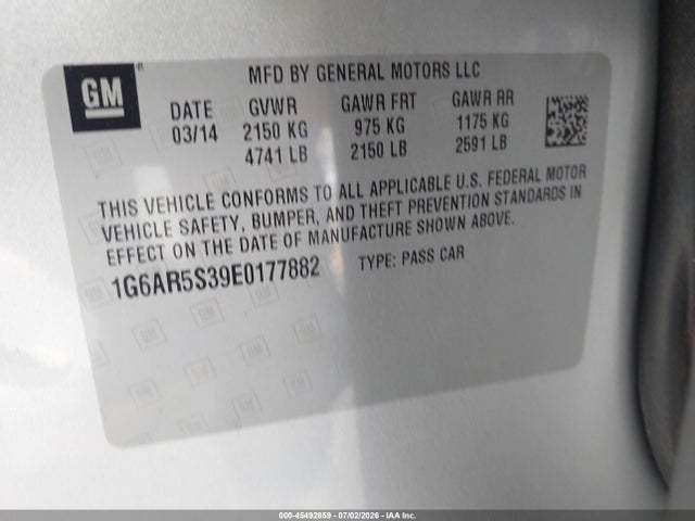 Cadillac CTS LUXURY 2014 1G6AR5S39E0177882 Image 9