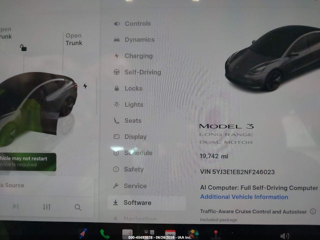 Tesla Model 3 Long Range Dual Motor All-wheel Drive 2022 5YJ3E1EB2NF246023 Image 7