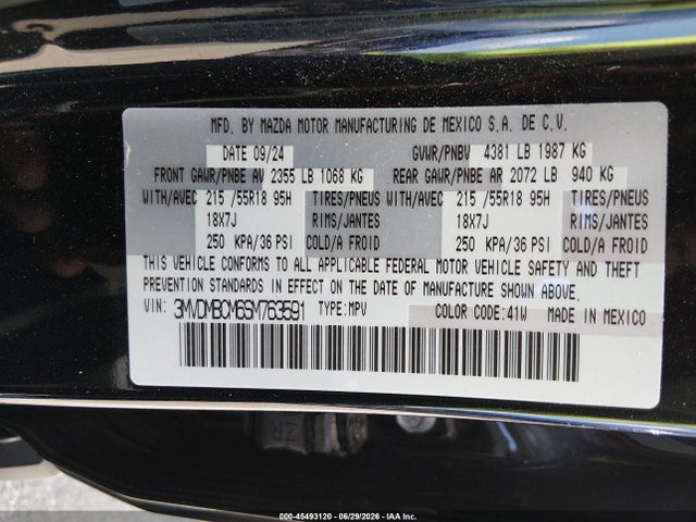 2025 Mazda Cx-30 2.5 S Preferred Package მანქანა იყიდება აუქციონზე, vin: 3MVDMBCM6SM763591, აუქციონის ნომერი: 45493120