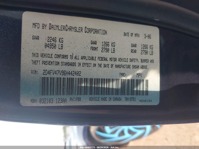 Aukcja sprzedaży 2006 Dodge Magnum, vin: 2D4FV47V96H442402, numer aukcji: 45493173