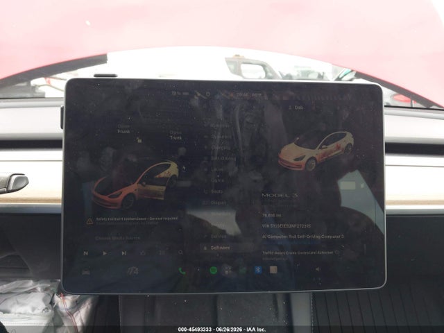 Продажа на аукционе авто 2022 Tesla Model 3 Long Range Dual Motor All-wheel Drive, vin: 5YJ3E1EB2NF272315, номер лота: 45493333