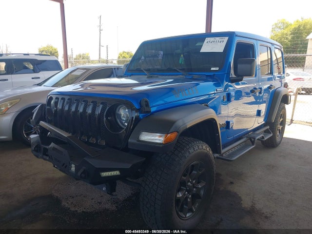 Продаж на аукціоні авто 2021 Jeep Wrangler Unlimited Willys 4x4, vin: 1C4HJXDG0MW722488, номер лоту: 45493349