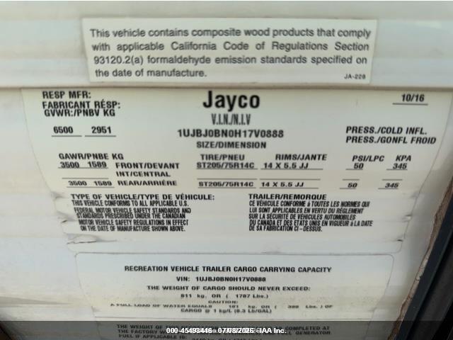 Jayco Jayfl184bh 2017 1UJBJ0BN0H17V0888 Image 9