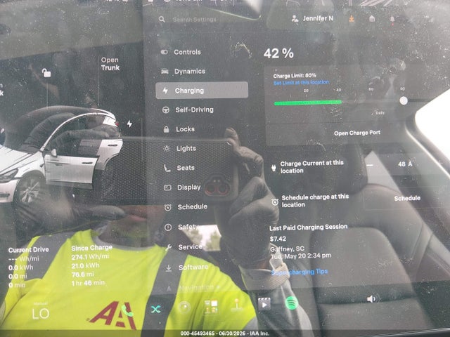 Продажа на аукционе авто 2023 Tesla Model Y Awd/long Range Dual Motor All-wheel Drive, vin: 7SAYGDEE1PF881154, номер лота: 45493465