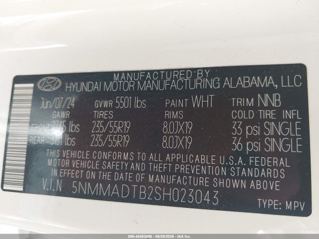 Продажа на аукционе авто 2025 Genesis Gv70 2.5t Awd, vin: 5NMMADTB2SH023043, номер лота: 45493498