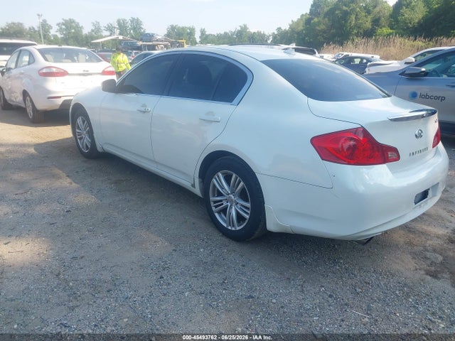 Продажа на аукционе авто 2011 Infiniti G25x, vin: JN1DV6AR6BM654020, номер лота: 45493762