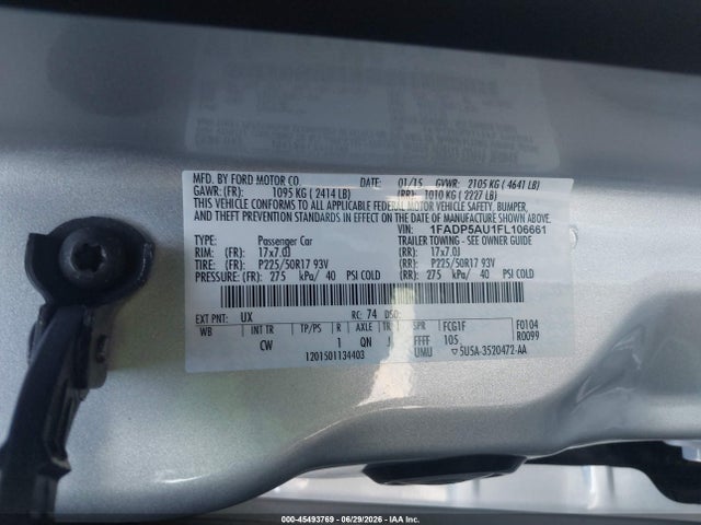 Ford C-max Hybrid Se 2015 1FADP5AU1FL106661 Image 9