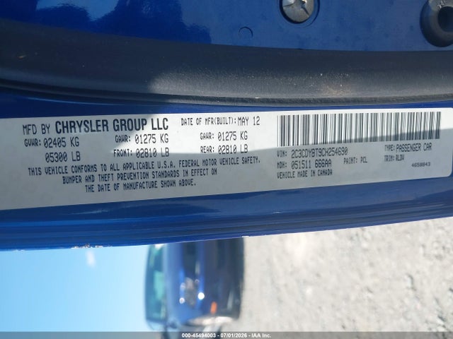 Aukcja sprzedaży 2012 Dodge Challenger R/t, vin: 2C3CDYBT9CH254690, numer aukcji: 45494003