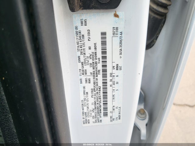 Ford F-350 Xl 2020 1FT8W3BT2LEC11542 Image 9