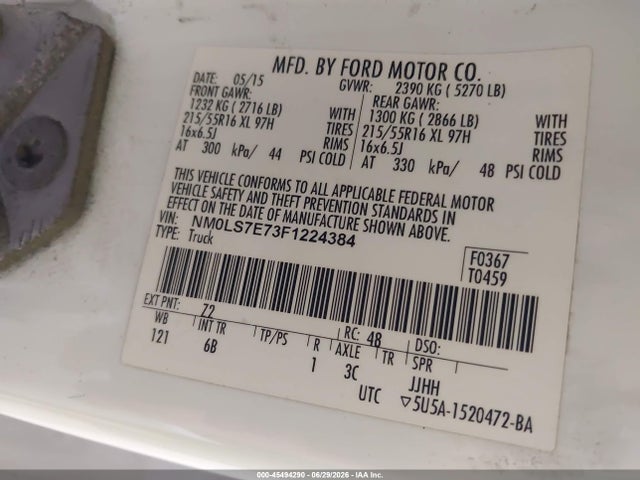 Ford Transit Connect Xl 2015 NM0LS7E73F1224384 Image 9