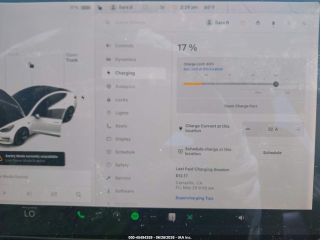 2020 Tesla Model 3 Standard Range Plus Rear-wheel Drive/standard Range Rear-wheel Drive მანქანა იყიდება აუქციონზე, vin: 5YJ3E1EA7LF803920, აუქციონის ნომერი: 45494359