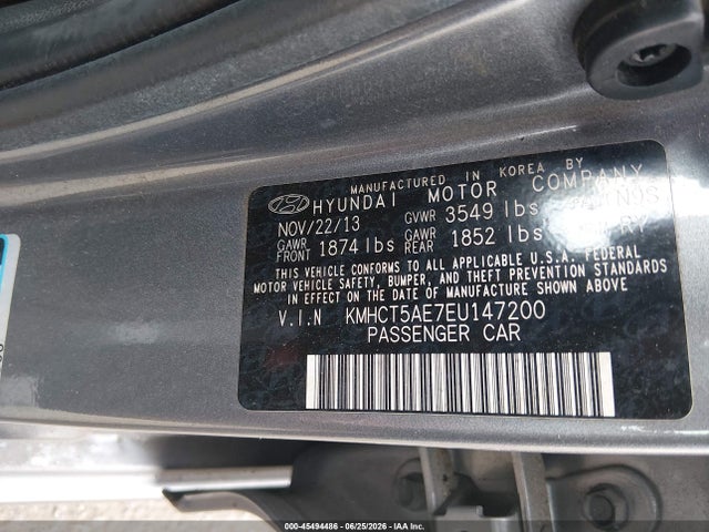 Hyundai ACCENT GS 2014 KMHCT5AE7EU147200 Image 9