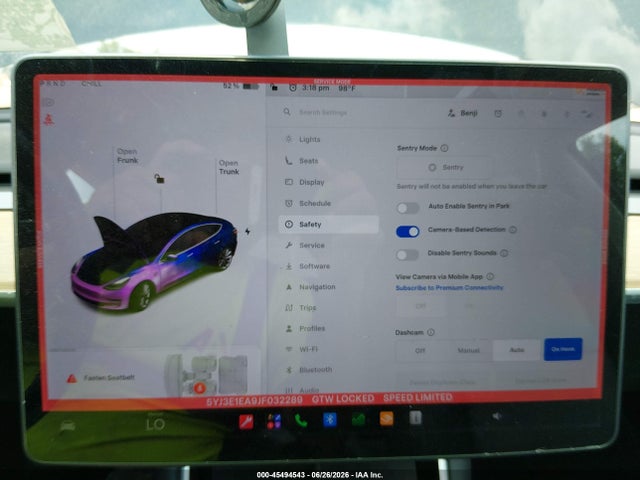 Aukcja sprzedaży 2018 Tesla Model 3 Long Range/mid Range, vin: 5YJ3E1EA9JF032289, numer aukcji: 45494543