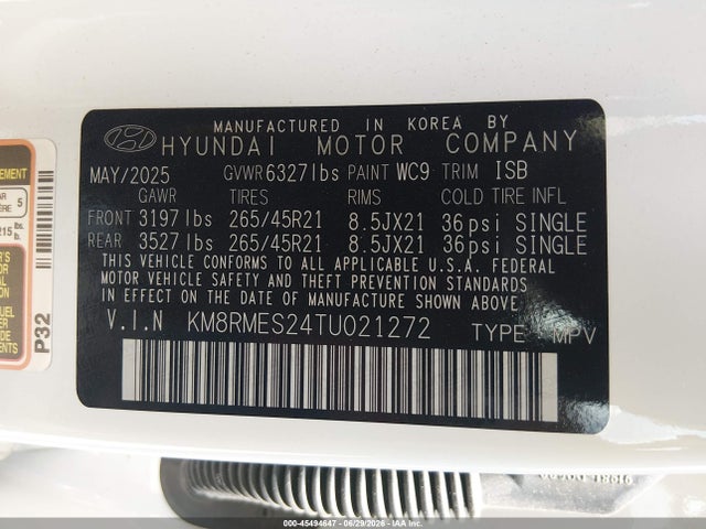 Hyundai Palisade Calligraphy 2026 KM8RMES24TU021272 Image 9
