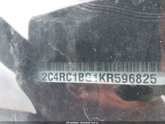Aukcja sprzedaży 2019 Chrysler Pacifica Touring L, vin: 2C4RC1BG1KR596825, numer aukcji: 45494648