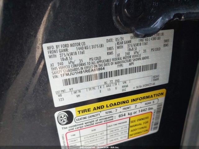 Ford Expedition Xlt 2024 1FMJU1H81REA65864 Image 9