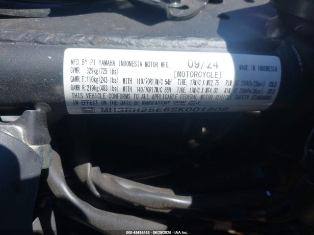 Yamaha Yfz320 A 2025 MH3RH25E6SK001808 Image 10