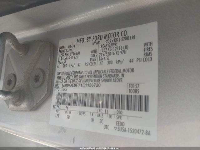 Ford Transit Connect Xlt 2014 NM0GE9F71E1156720 Image 9
