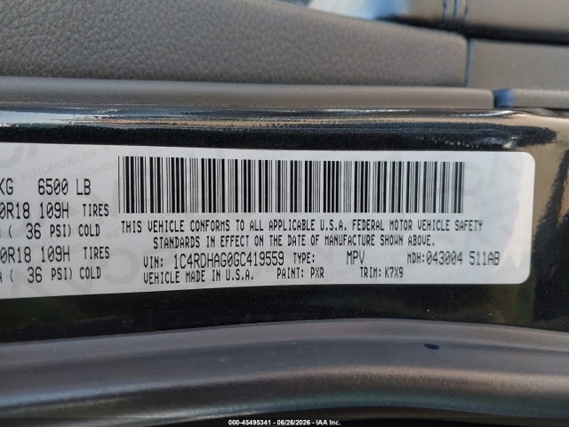 Dodge Durango Sxt 2016 1C4RDHAG0GC419559 Image 9