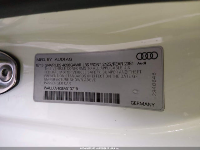 Audi A5 2.0t Premium 2014 WAULFAFR3EA013718 Image 9