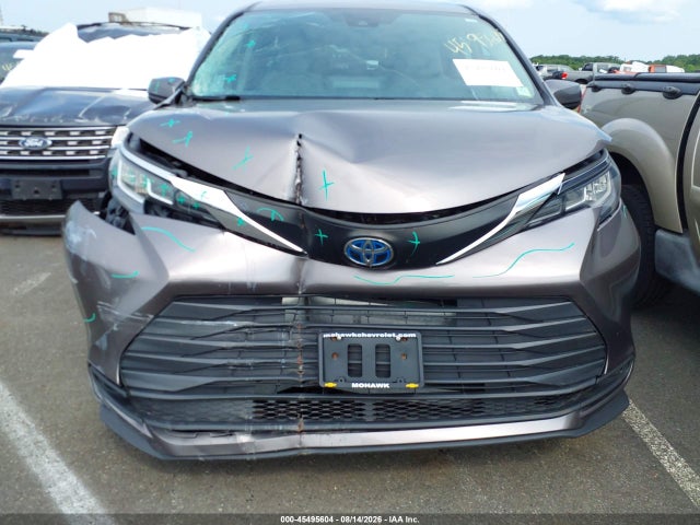2022 Toyota Sienna Le მანქანა იყიდება აუქციონზე, vin: 5TDKSKFC4NS054535, აუქციონის ნომერი: 45495604