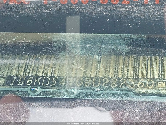 Продаж на аукціоні авто 2002 Cadillac Deville, vin: 1G6KD54Y02U282360, номер лоту: 45495616